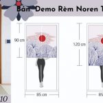 noren vải thật N10