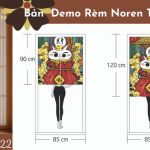 noren vải thật N22