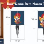 noren vải thật N23