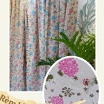 rèm khoen vải linen họa tiết 2