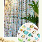 rèm khoen vải linen họa tiết 1