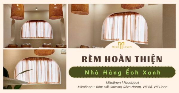 Khoác lên vẻ đẹp dịu dàng, ấm cúng cho không gian với rèm nơ vải linen - Mikolinen